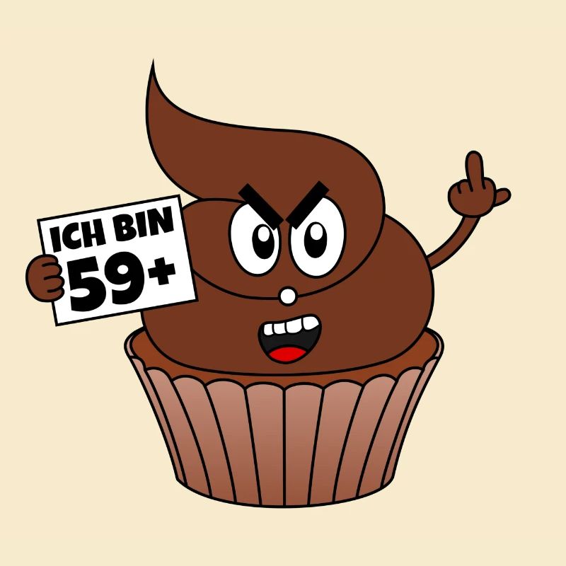 60. Geburtstag Kackcake Ich bin 59+1 Geschenk