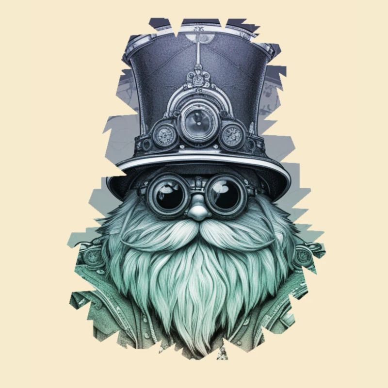 Barbe d’acier en pierre // Steampunk