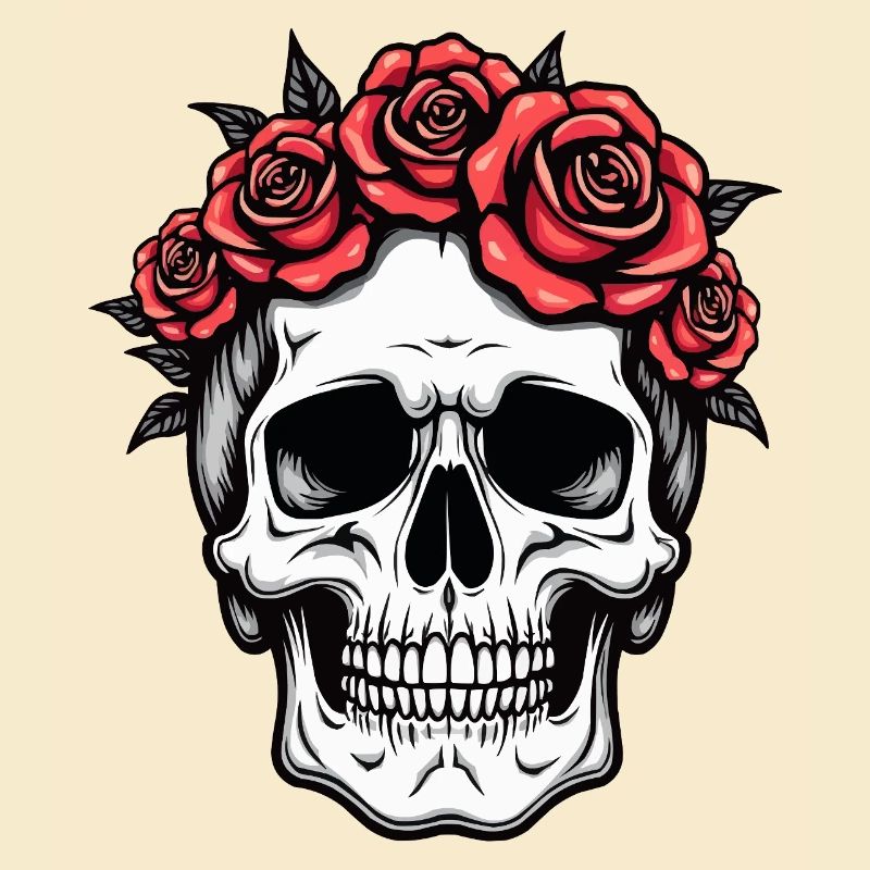 Skull Rose Crown