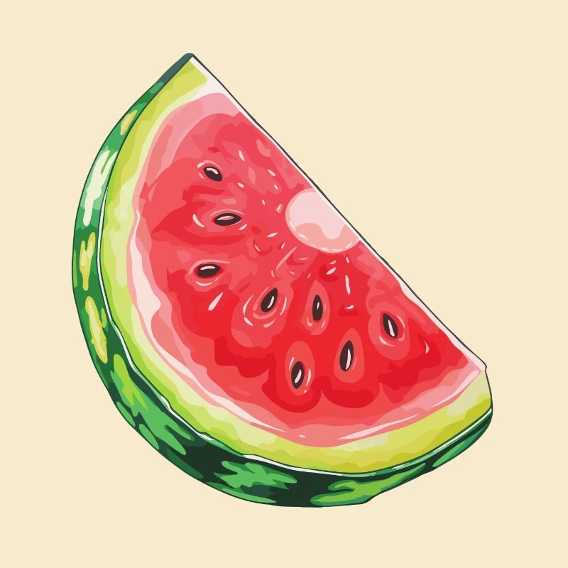 Wassermelonenscheibe Durst Löschen