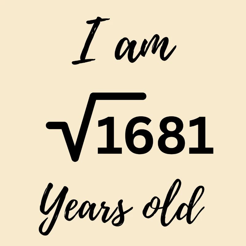« J’ai 41 ans – Design d’anniversaire à la Math