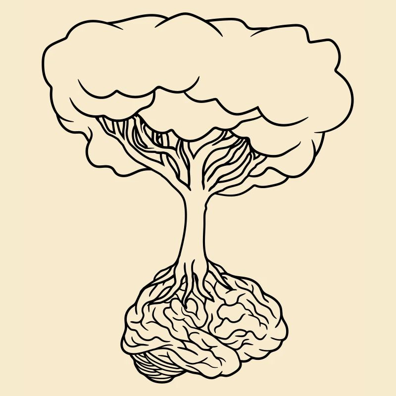 Brain under tree