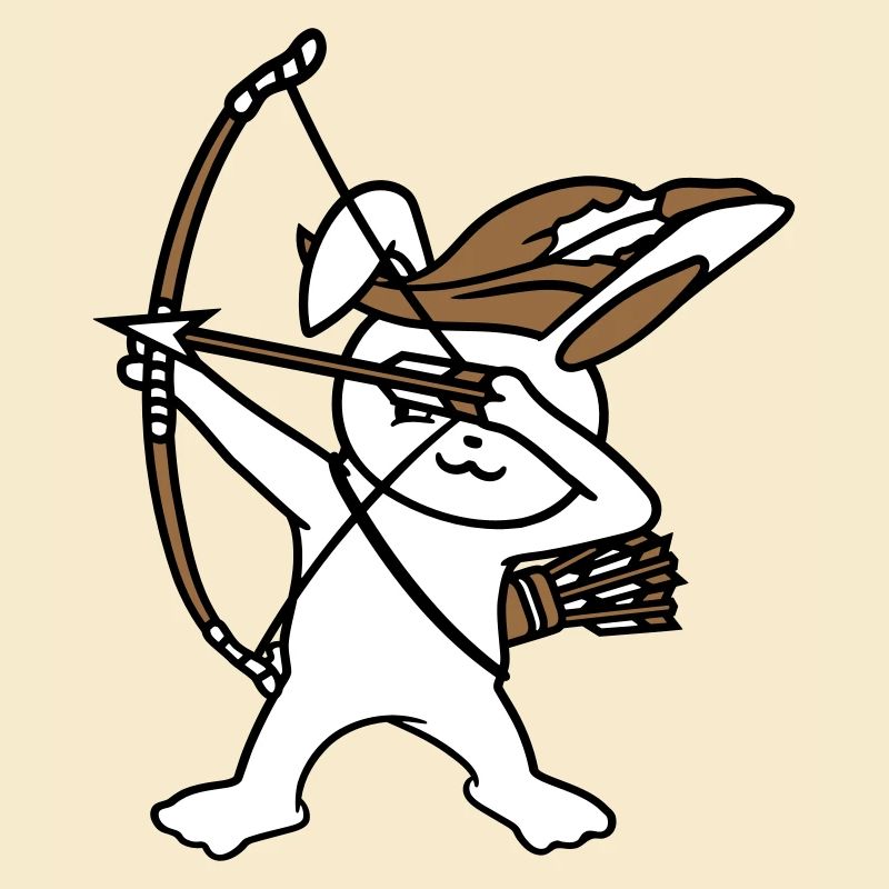 Lapin Archer Médiéval Flèche Tir à l’arc