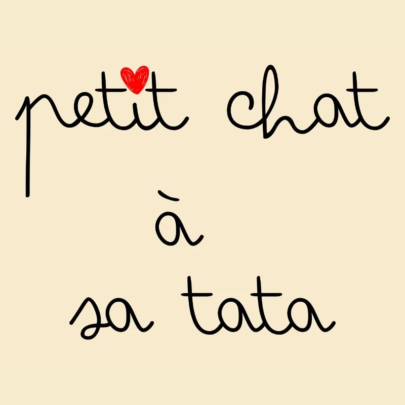 Petit chat à sa tata