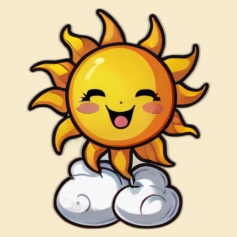 Lachende Sonne