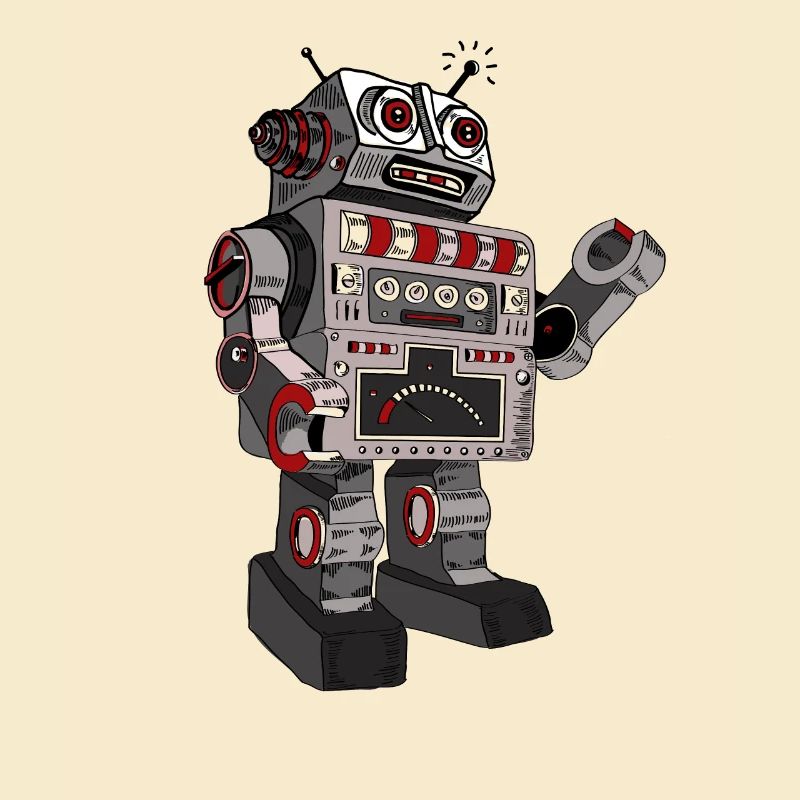 roboter robby mr. robot scifi android toy retro pc