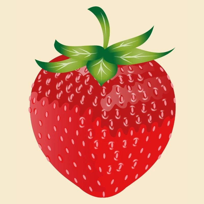 bright red fresh strawberry