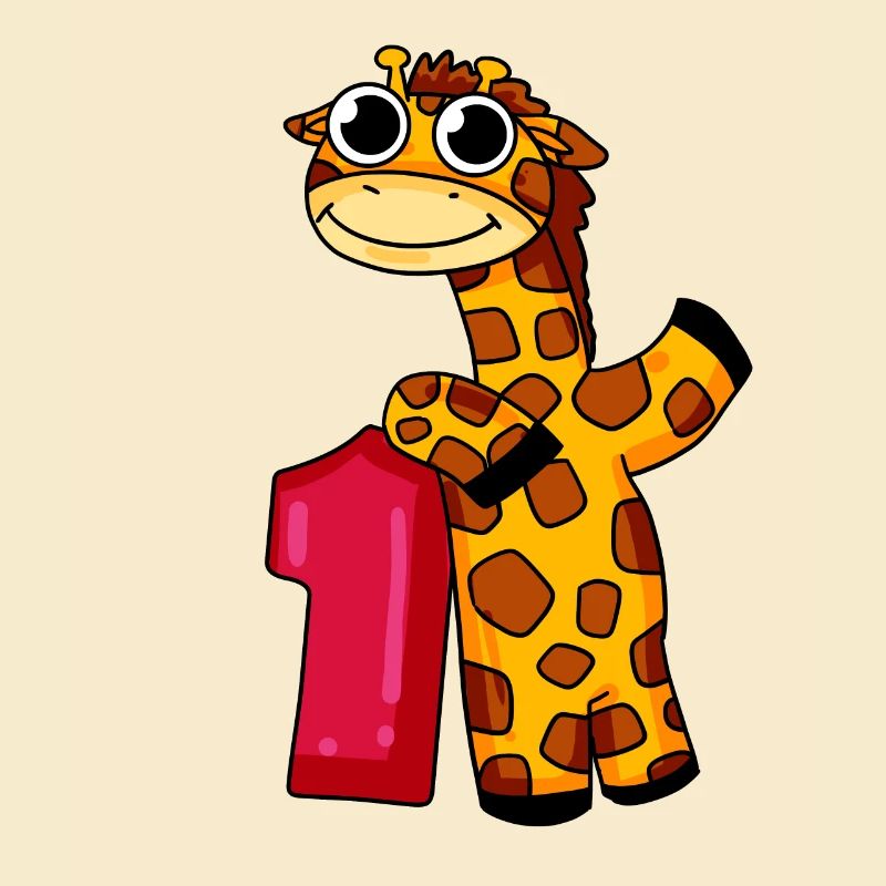 1st birthday giraffe 1st class gift