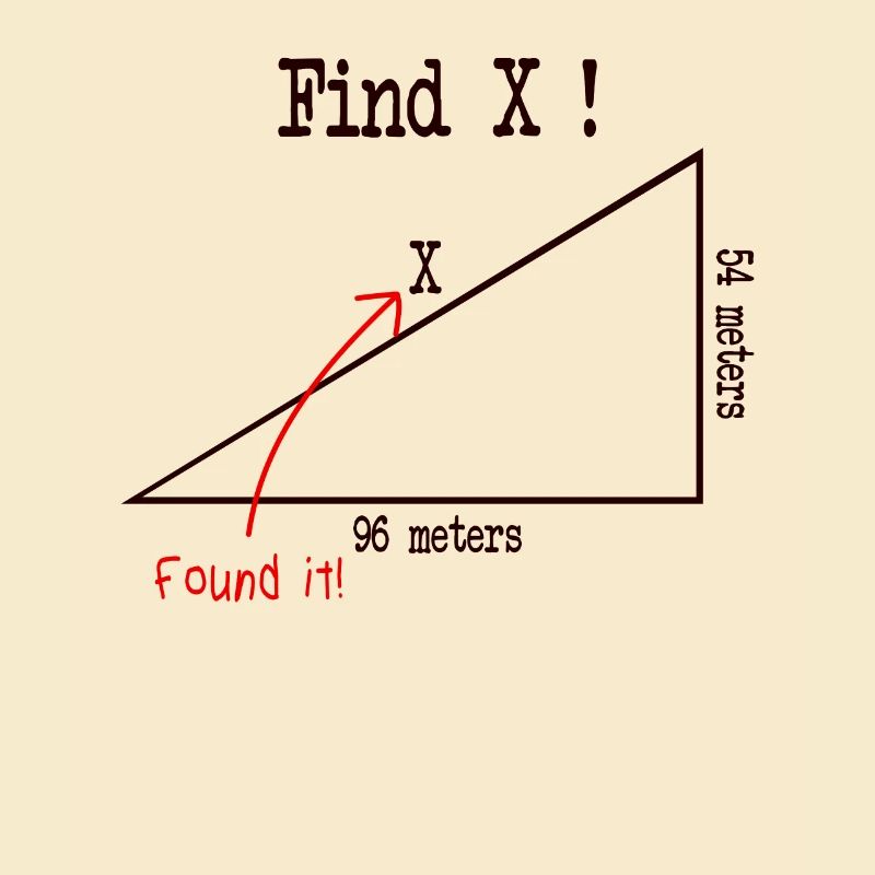 Math math meme Find X Found It pythagoras