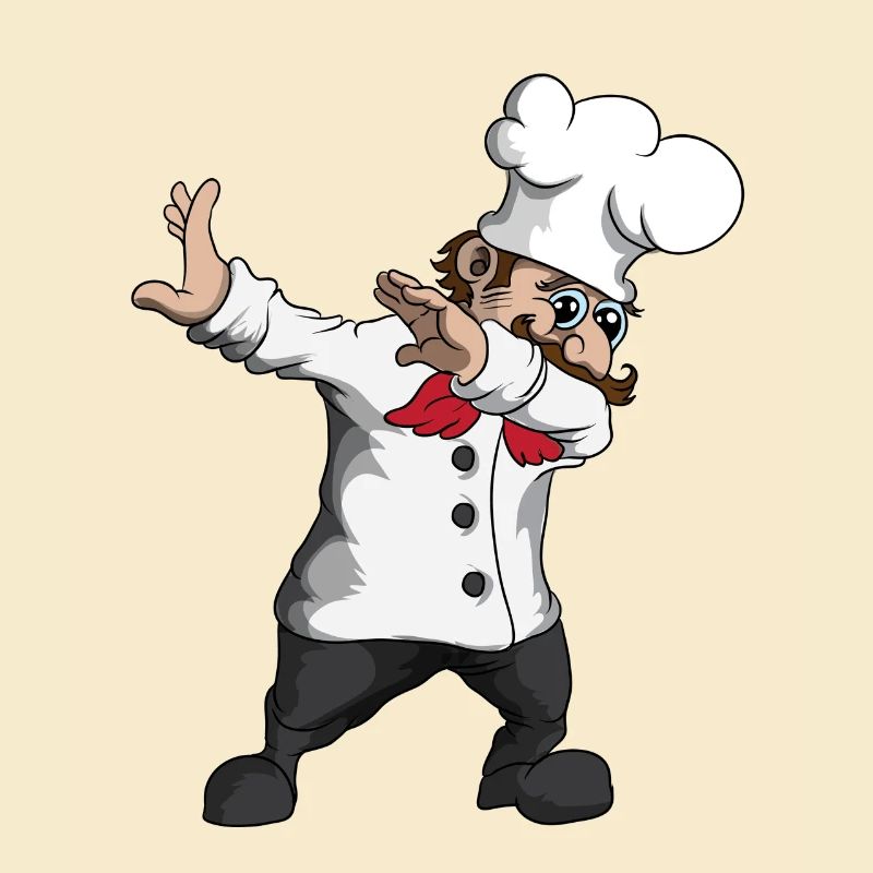 Funny Dabbing Chef Dance Pizza Baker Chef
