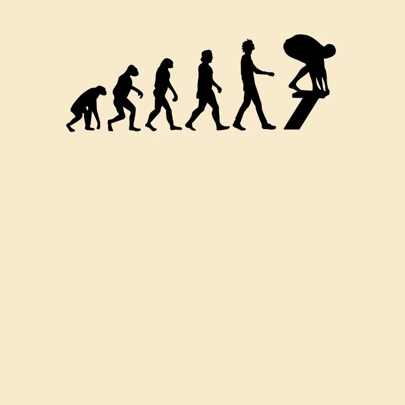 Schwimmer Evolution Schwimmen Geschenk