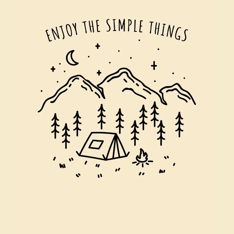 Enjoy The Simple Things Camping Minimalist Camper