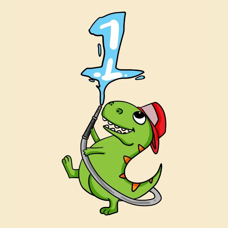 1st Birthday Dinosaur Fire Brigade Gift