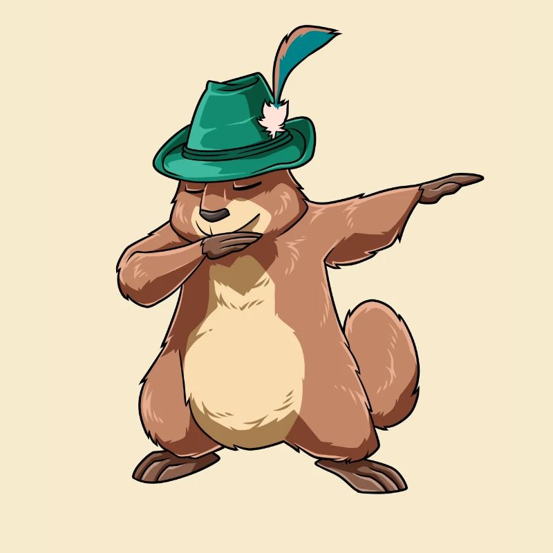 Dabbing Murmeltier Sieger