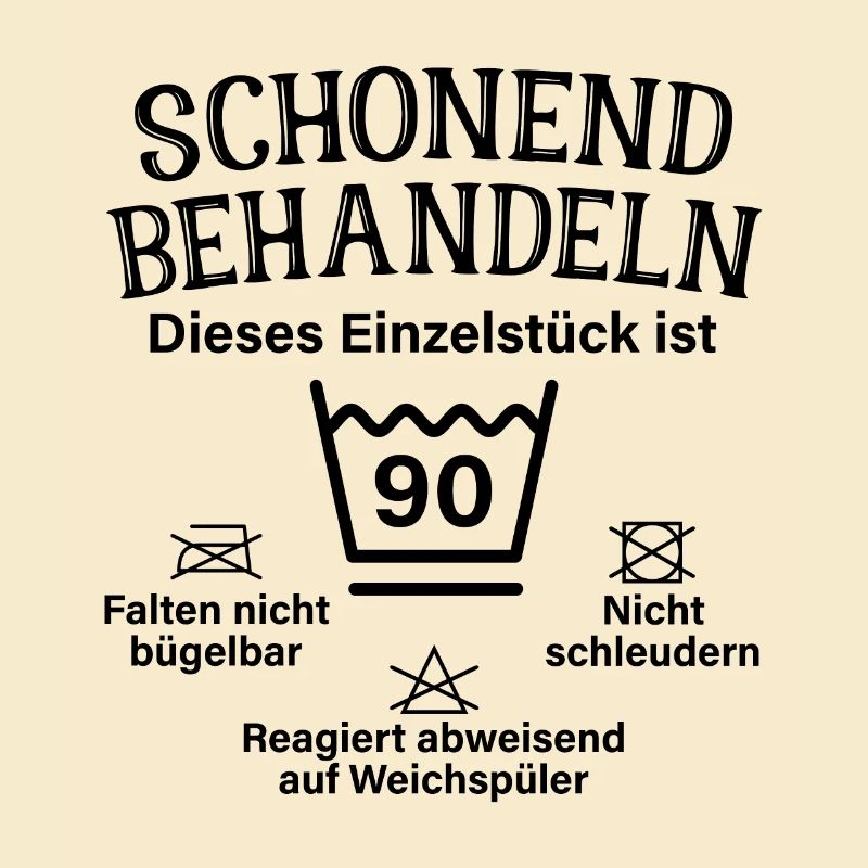Schonend Behandeln 90 Einzelstück 90. Geburtstag