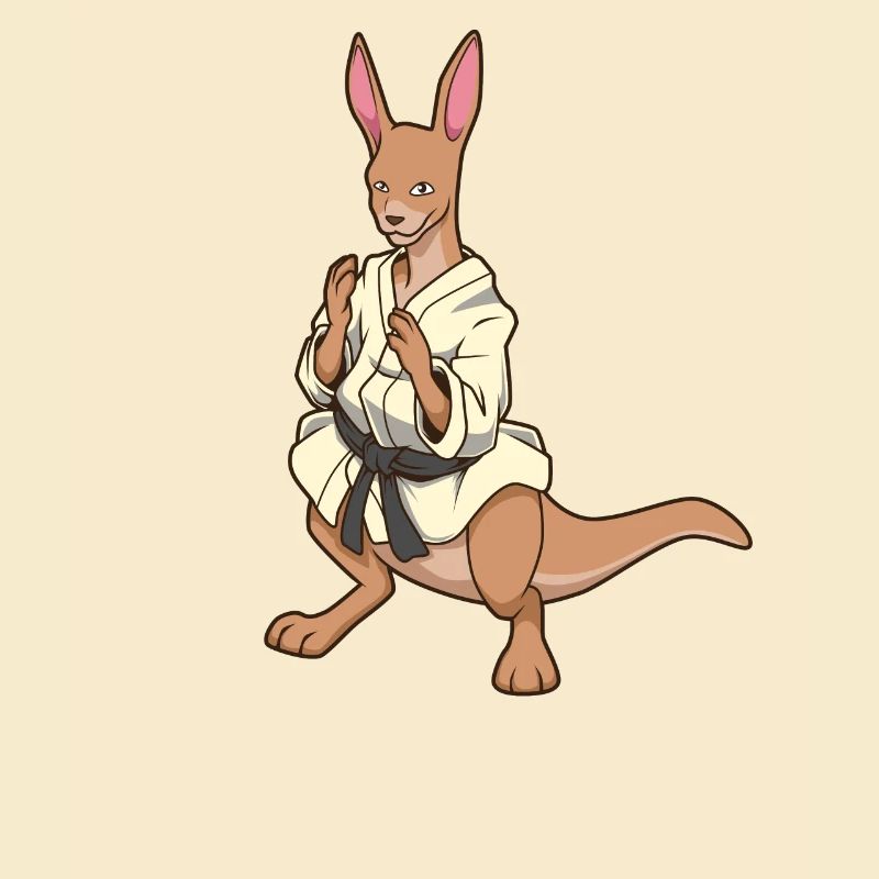 Comic Kangaroo makes judo