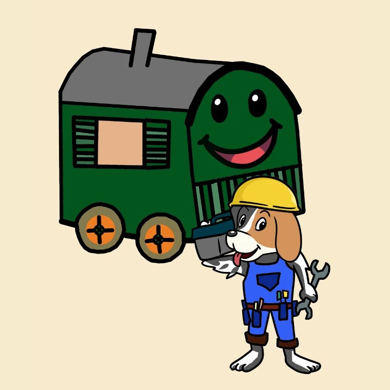 Remorque de construction Artisanat Cabane de charpentier