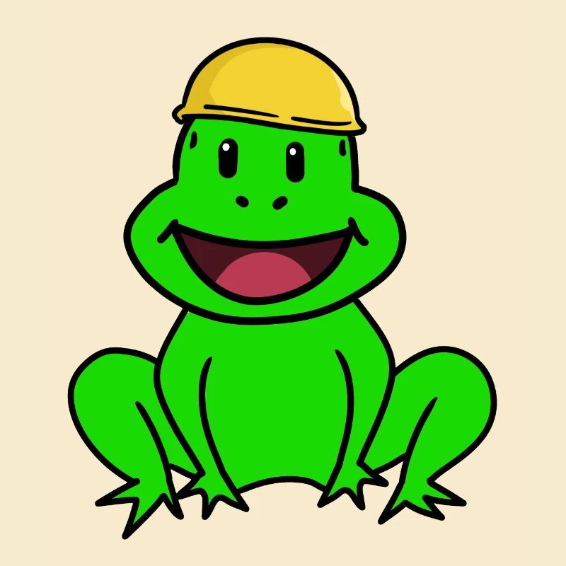 Craftsmen Construction Sites Frog Safety Helmet Chief Toad