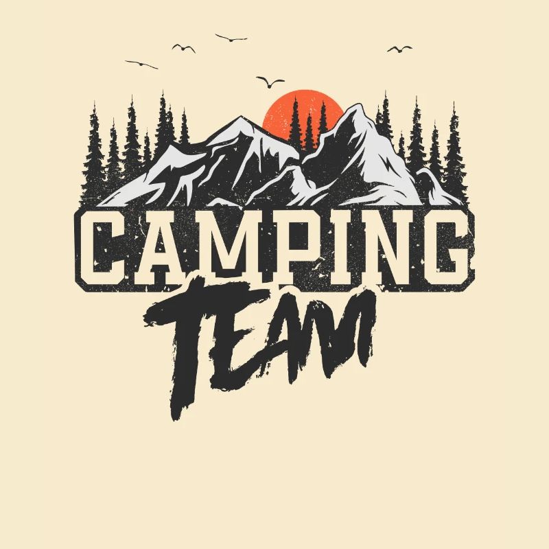 Équipe de camping Camper Campen