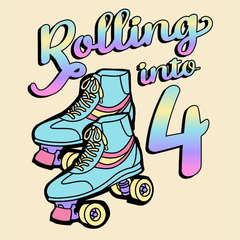 Rolling Into 4 Roller Skaters Schlittschuhe 4