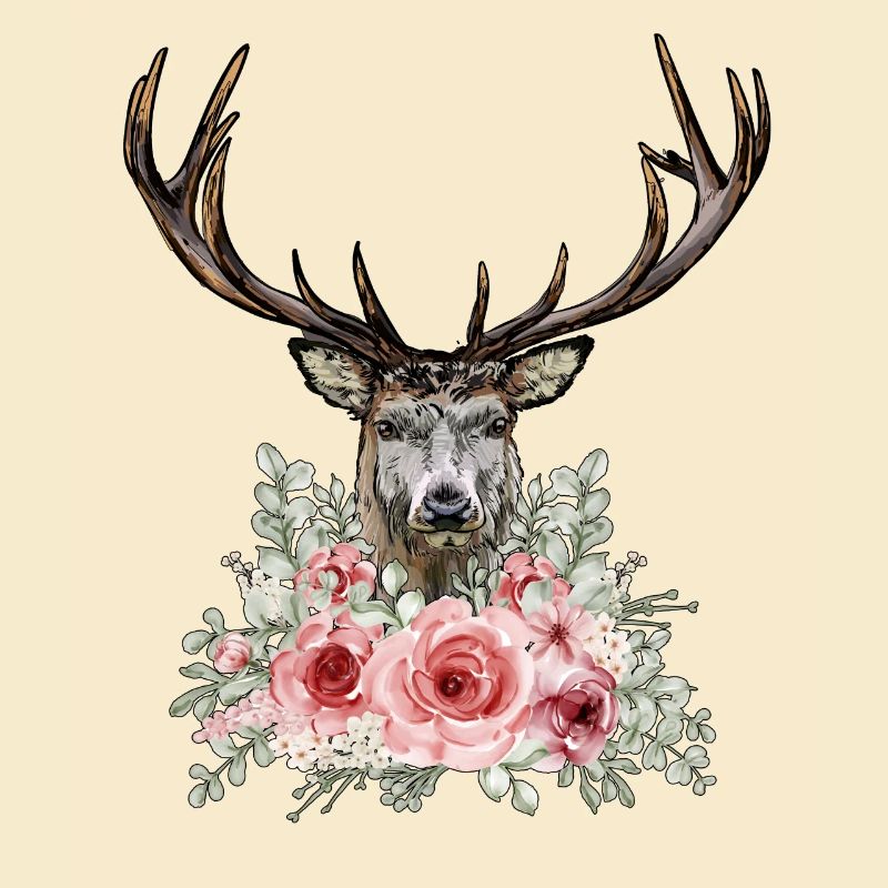 Dirndl Replacement Deer and Roses