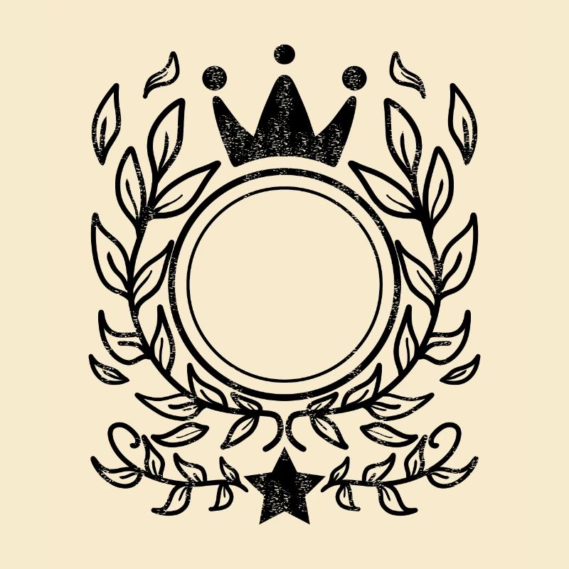 Ornament mit Krone