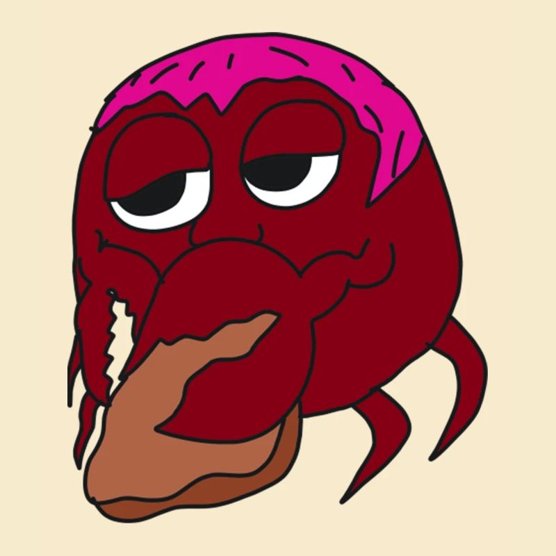 Happiness A Crab Making Biscuits