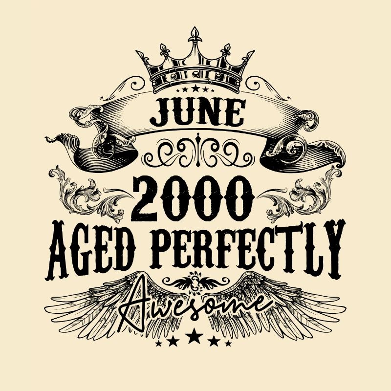 2000 | June Aged Perfectly 2000 birthday gift