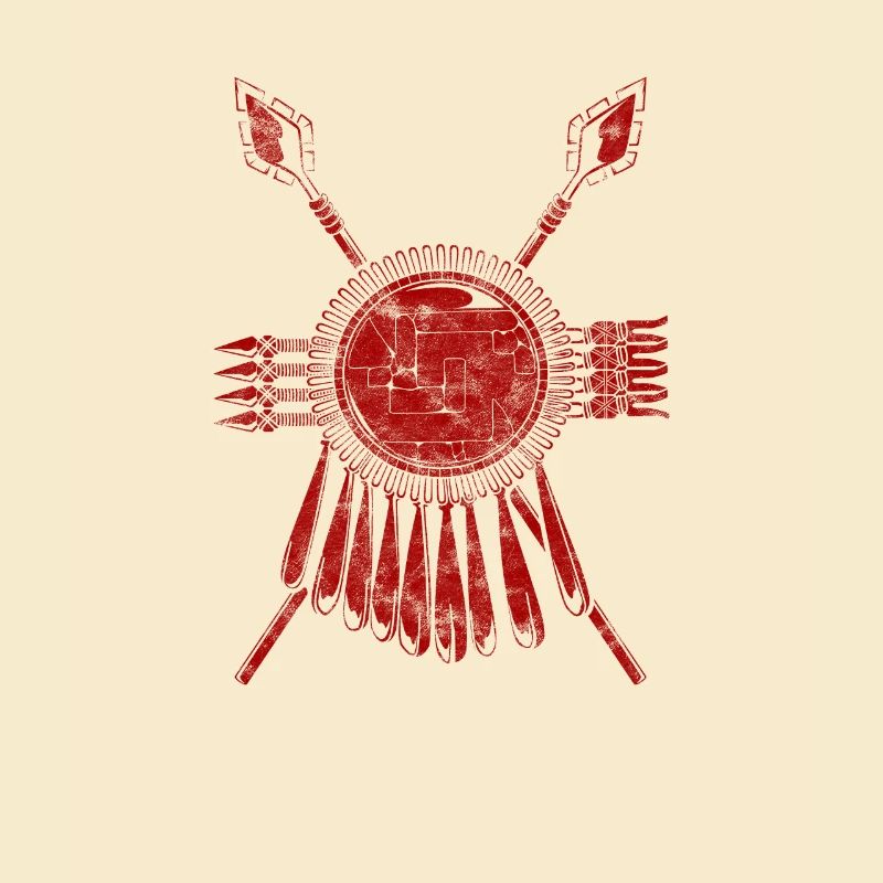 Bouclier et lance - Aztec Warriors