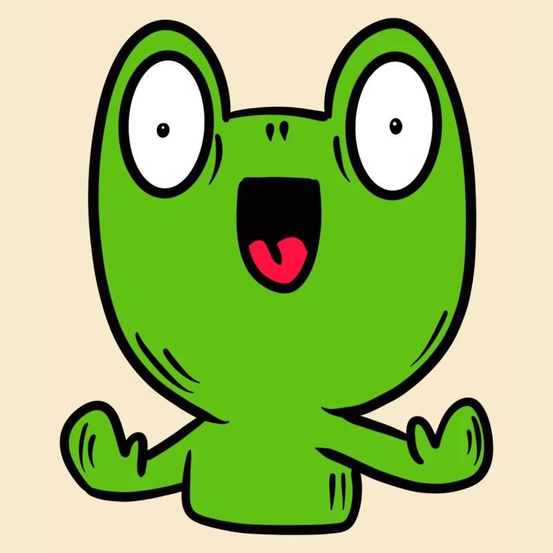 Funny frog, toad