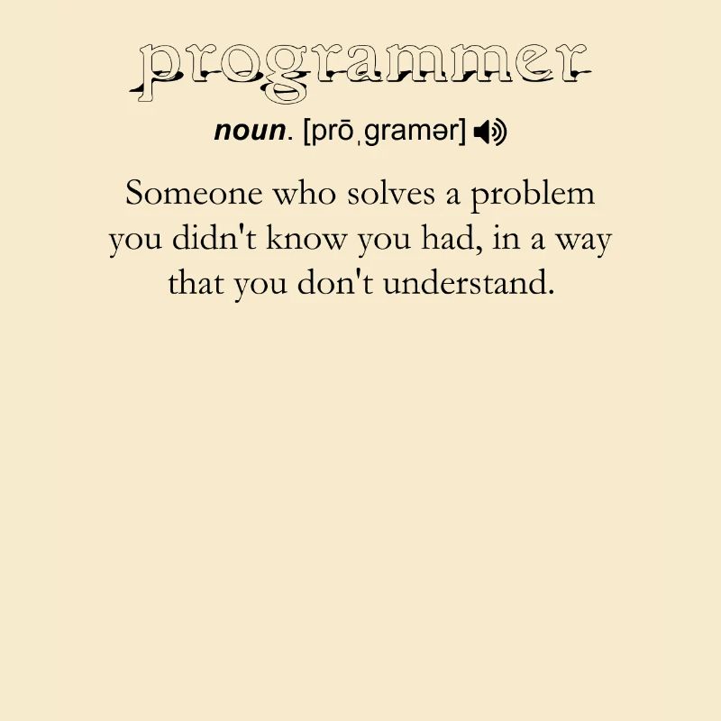 Programmeur Drôle Définition Codage Humour Noir