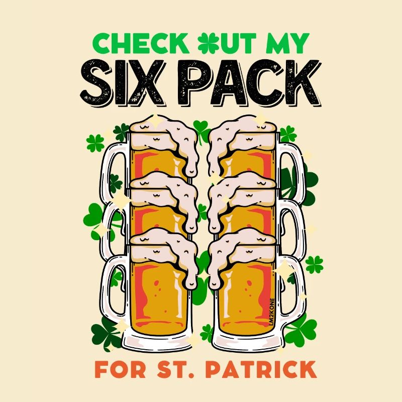 Saint Patrick mon Six Pack bières c'est délicieux