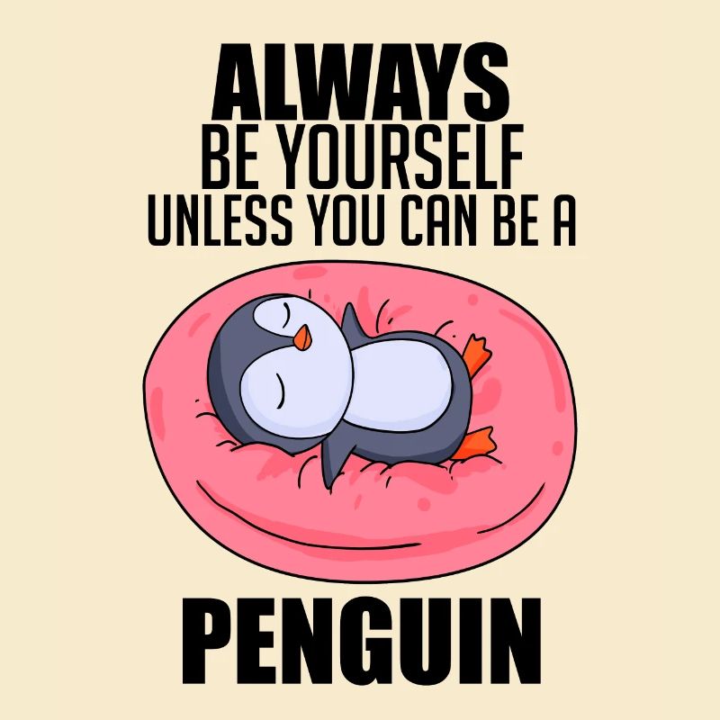 Pinguin Pinguine Spruch