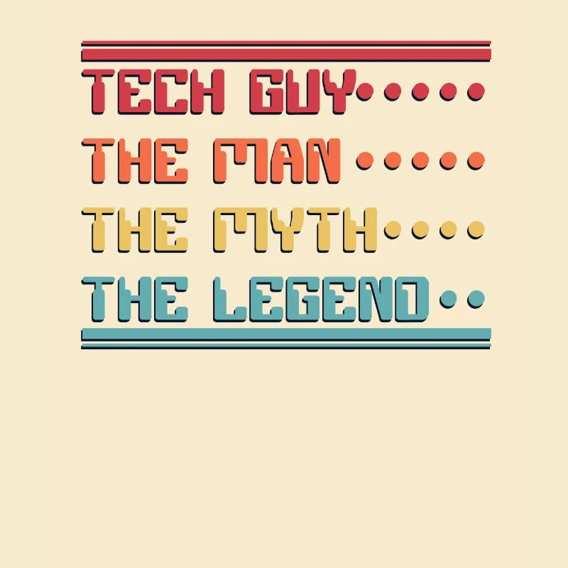 Tech Guy Man Myth Legend IT Operations Admin