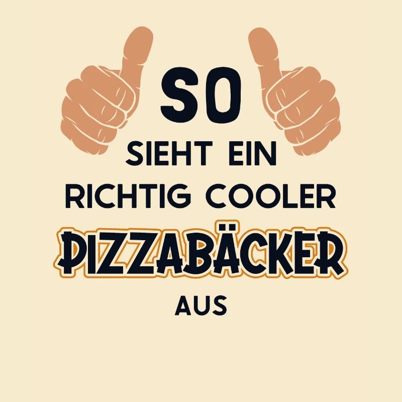 So sieht ein cooler Pizzabäcker aus Pizza