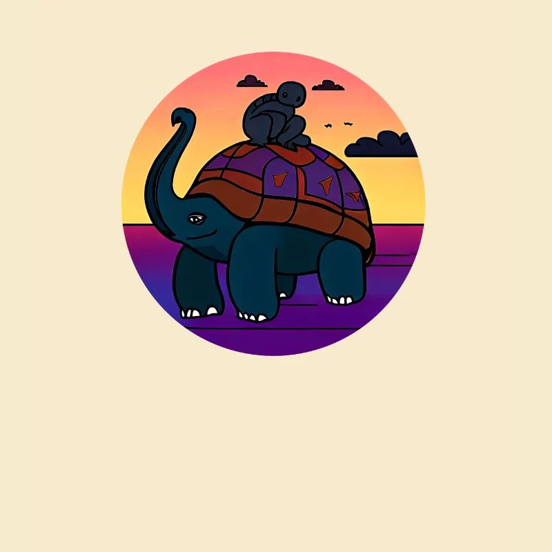 turtle elephant monkey mythical creature