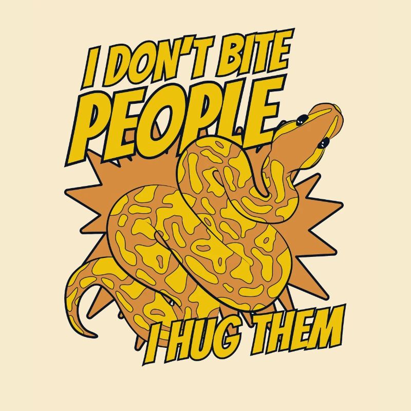 I Don't Bite People I Hug Them Python Banana Ball