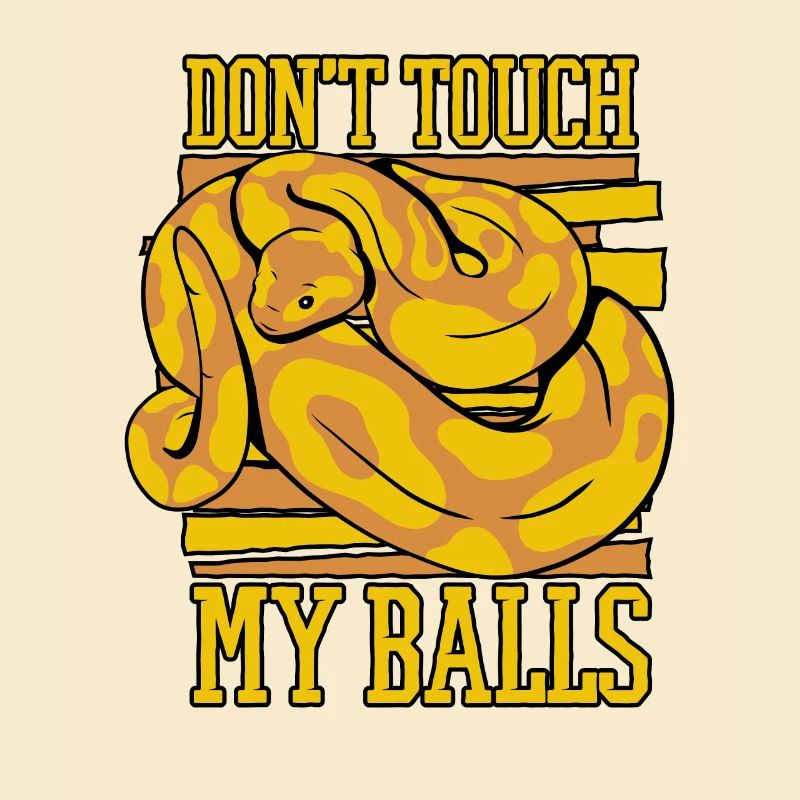 Ne touchez pas à mes balles Snake Python Boule banane
