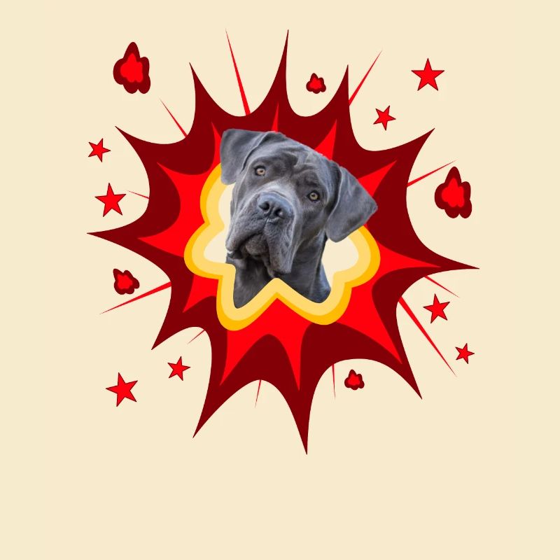 Comic Hund Design - Pow - Cane Corso