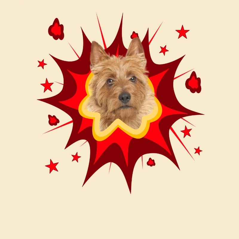 Comic Hund Design - Pow - Australian Terrier