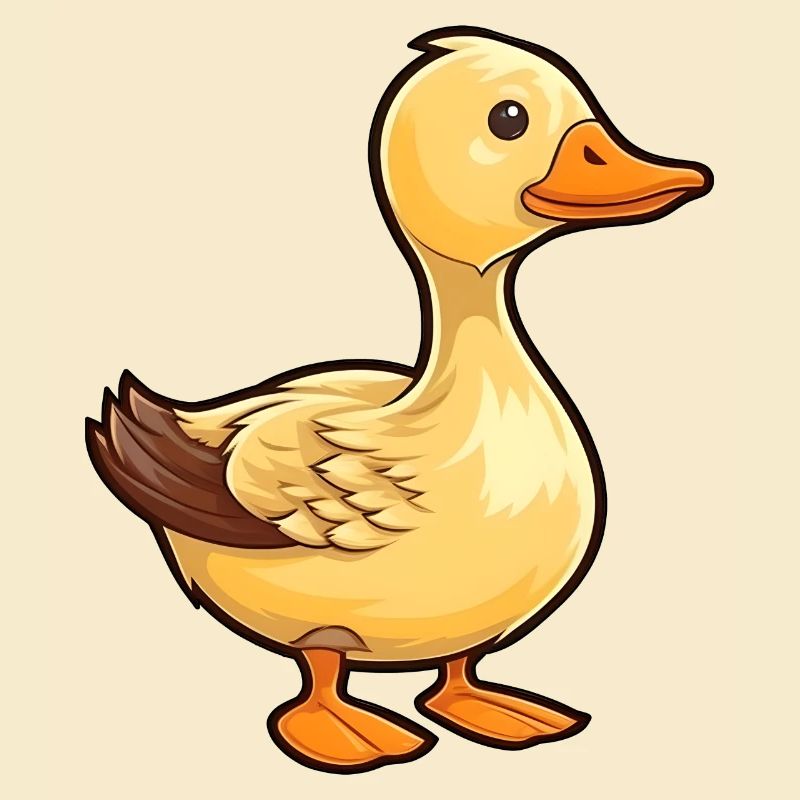 Petit canard dans le style comique