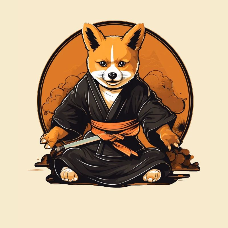 Ninja Corgi Dog