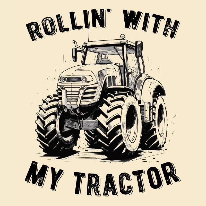 Rollin' With My Tractor Traktor Bauer Geschenk