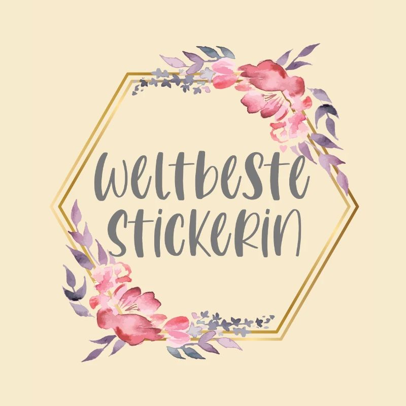 Stickerin Sticken Mädchen Geschenk