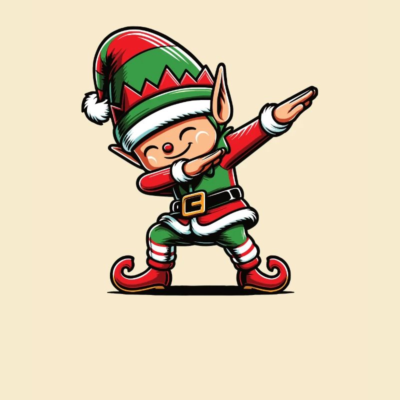 Dabbing Noël Elfe Dab Noël