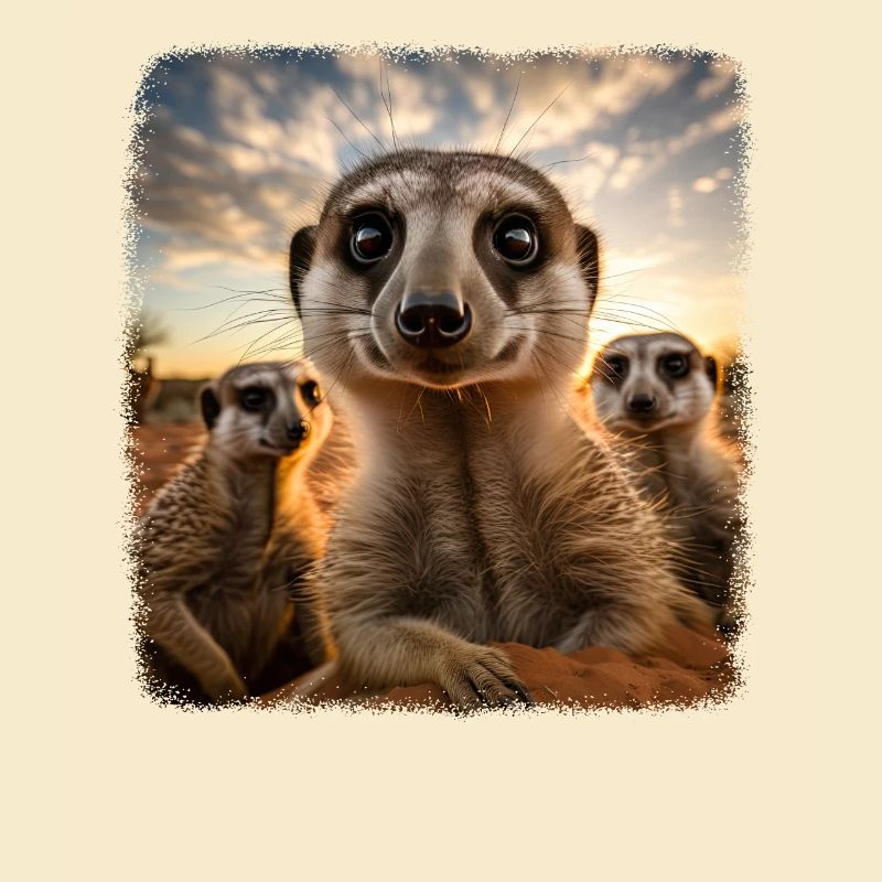 Meerkat realistic Erdmännchen