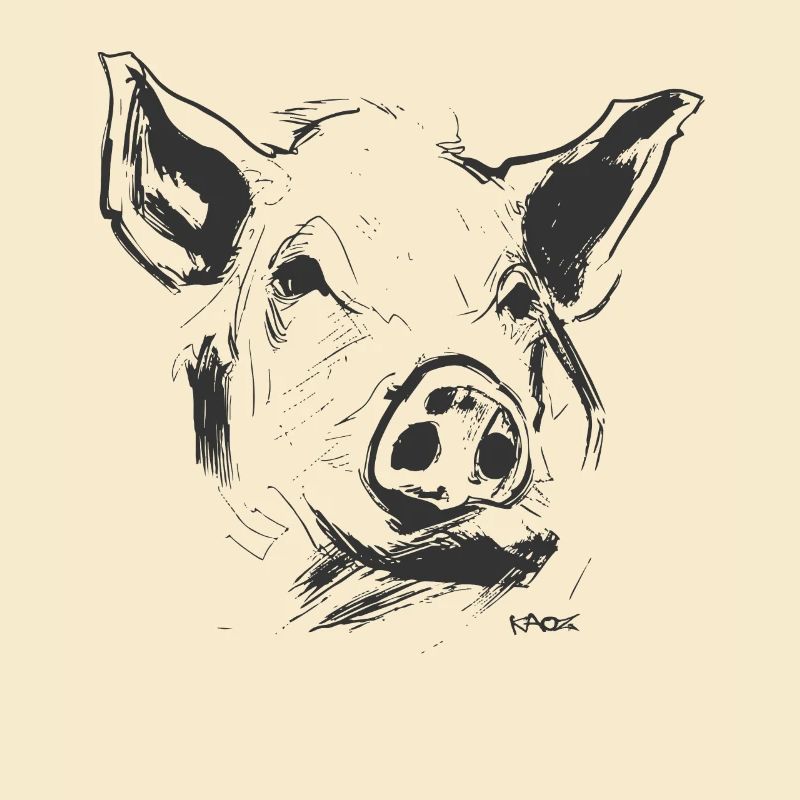 Porträt eines Schweins