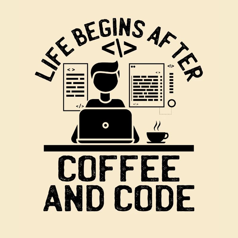 Coffee Coding Programmer Coder Developer Nerd Coff