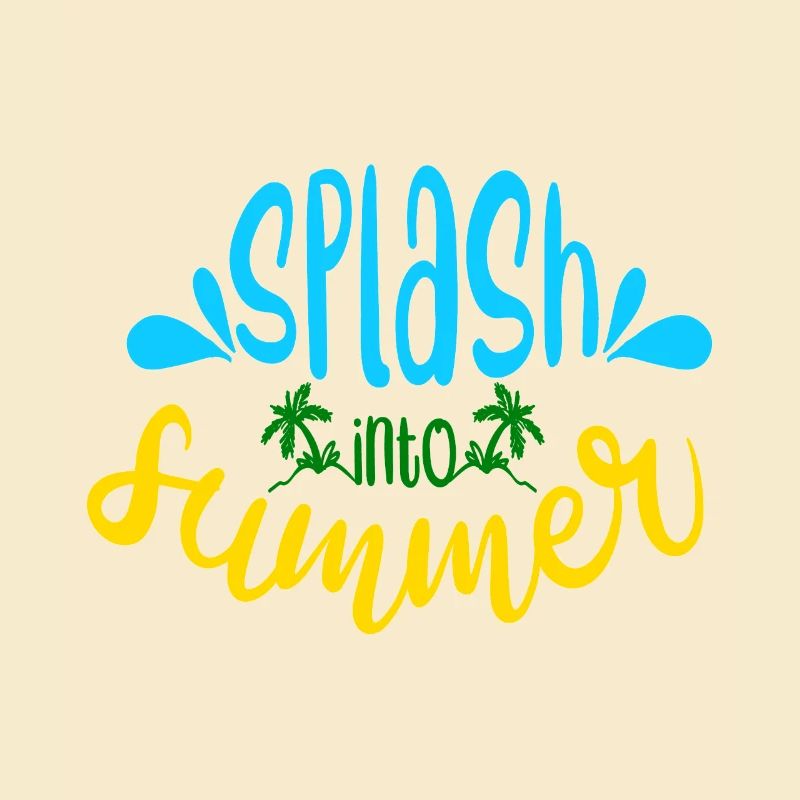 Planschen Sie in den Sommer