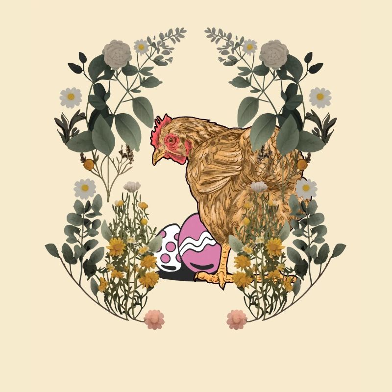 Easter, Easter Eggs, Hen, Chicken, Rural, Nature, Eggs